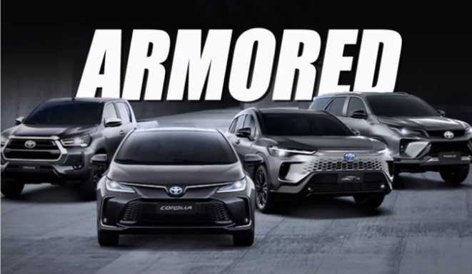 Toyota giới thiệu phiên bản bọc thép, chống đạn cho 4 mẫu xe