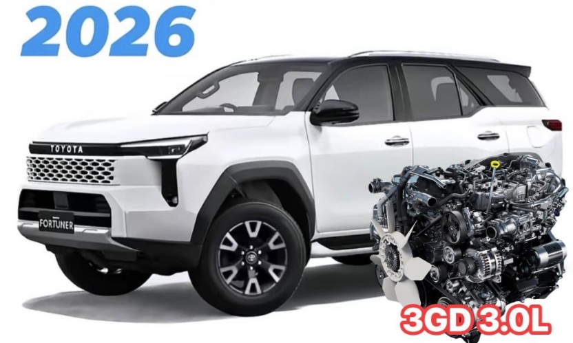 xehay 2026 Fortuner 050226 q Toyota Fortuner 2026 rộ tin dùng động cơ 3.0L mới: Diện mạo vuông vức, thách thức Ford Everest